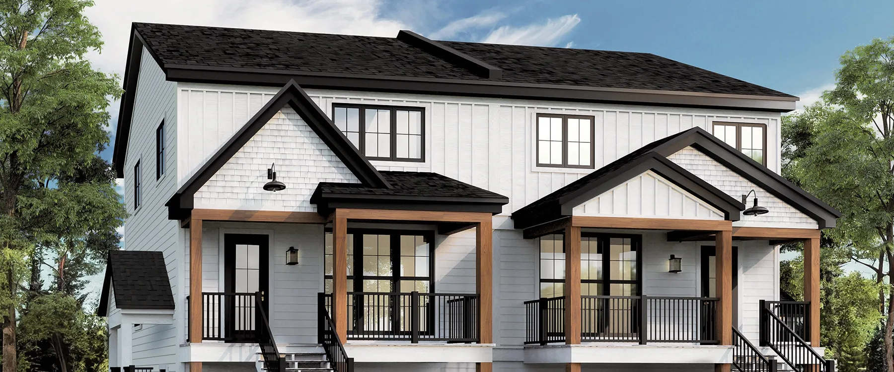 Facade de l'immeuble du projet Mille Fleures